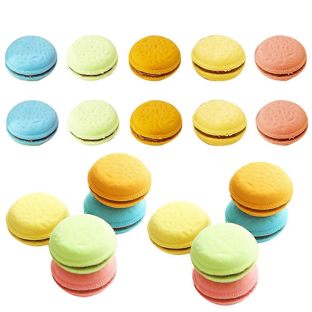 Educational Erasers Macaron Eraser Rubber for Children 4 Boxes