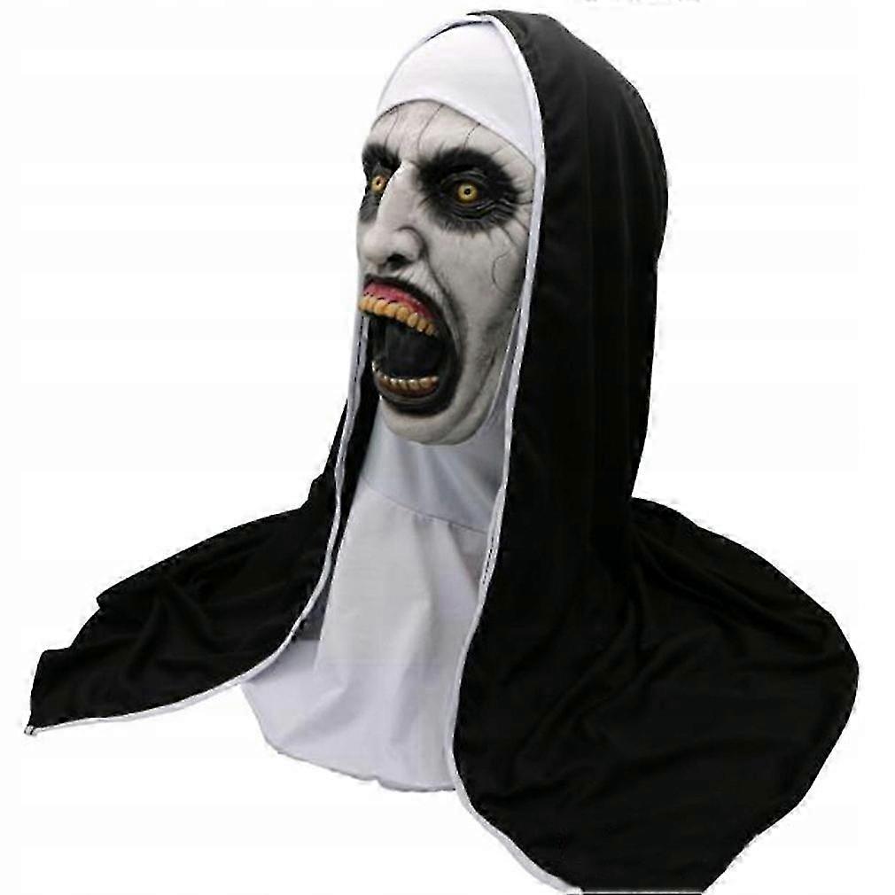Face Mask Latex Nun Black