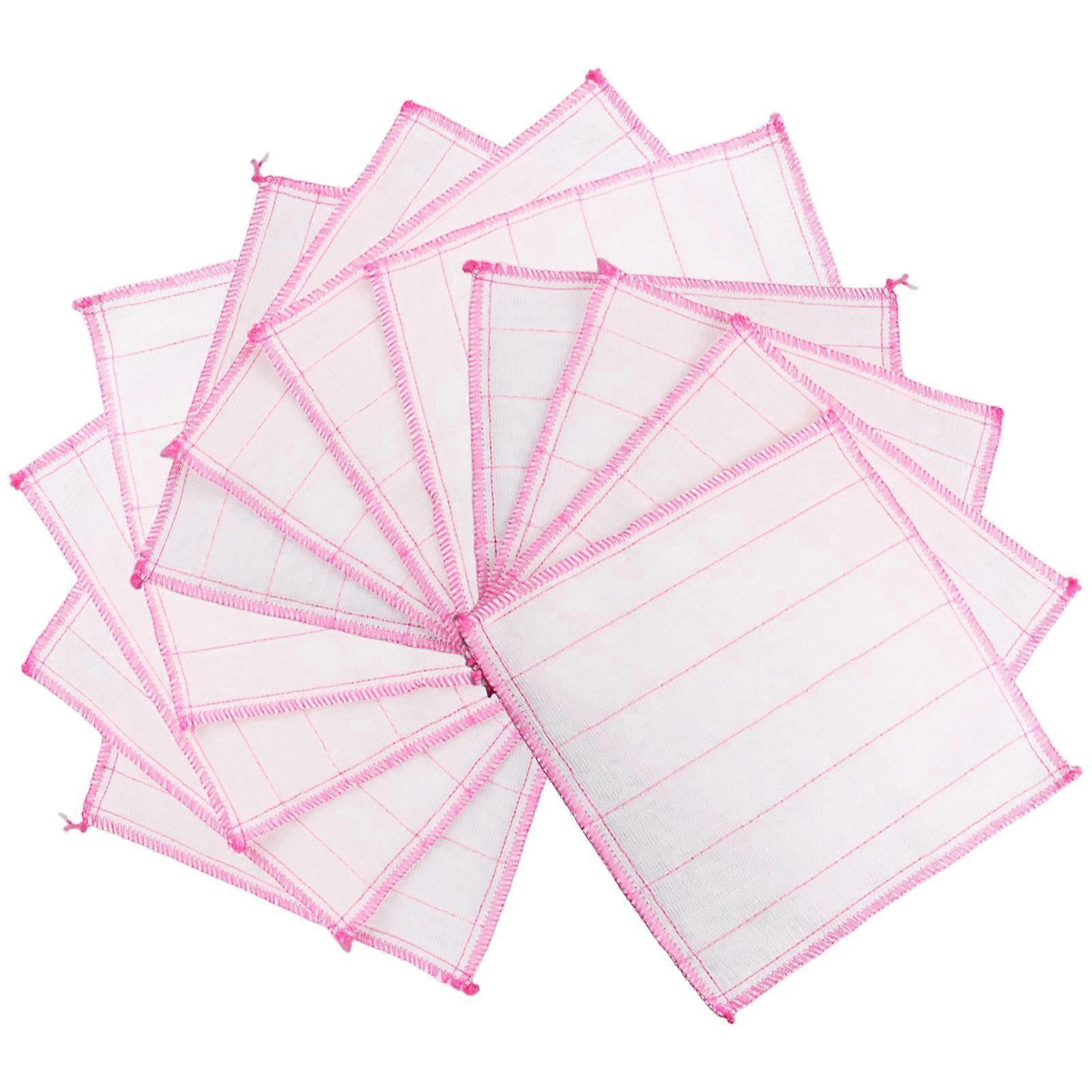 Thickened Cleaning Wipes 8 Layer Cotton Gauze Multi Use Cleaning Cloth Non Scratch Surfaces For Countertops Vehicles Multicolor