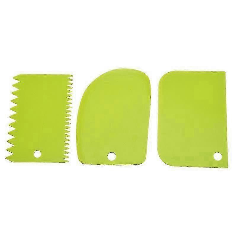 3Pcs/Set Cream Scraper Irregular Teeth Edge Spatulas Dough Cake Baking Scraper Fondant Cake Slicer Pastry Cutter Tool DIY Decorating 2025