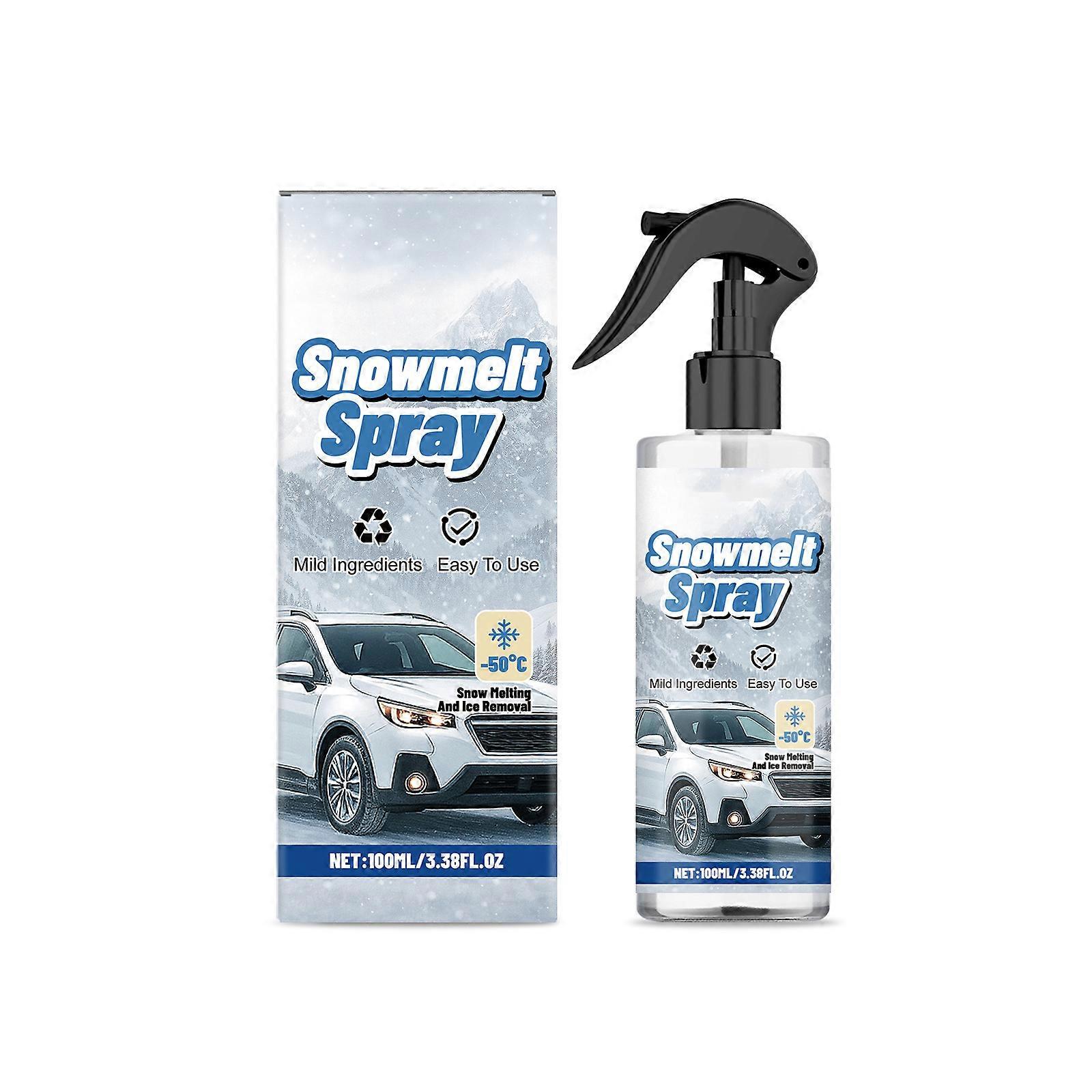 Multipurpose 100ml Defrosting Solution Sprayer Prevents Ice Buildup On Vehicle And Home Glass Panels Multicolor