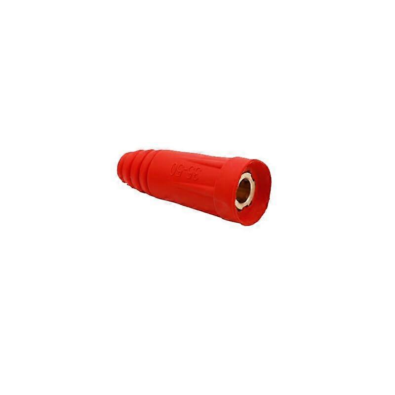3550 Welding Connector Male Plug with 1/2' Female Panel Socket Adapter Red