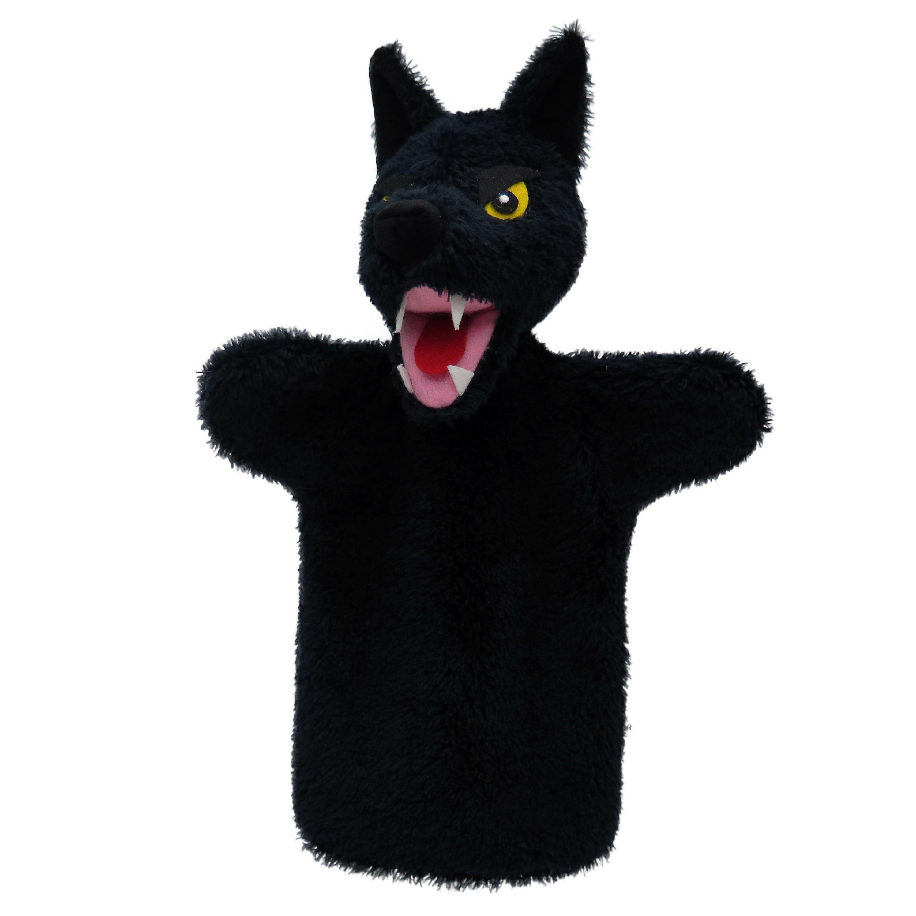 Handpuppe Böser Wolf 28 cm, 22627A