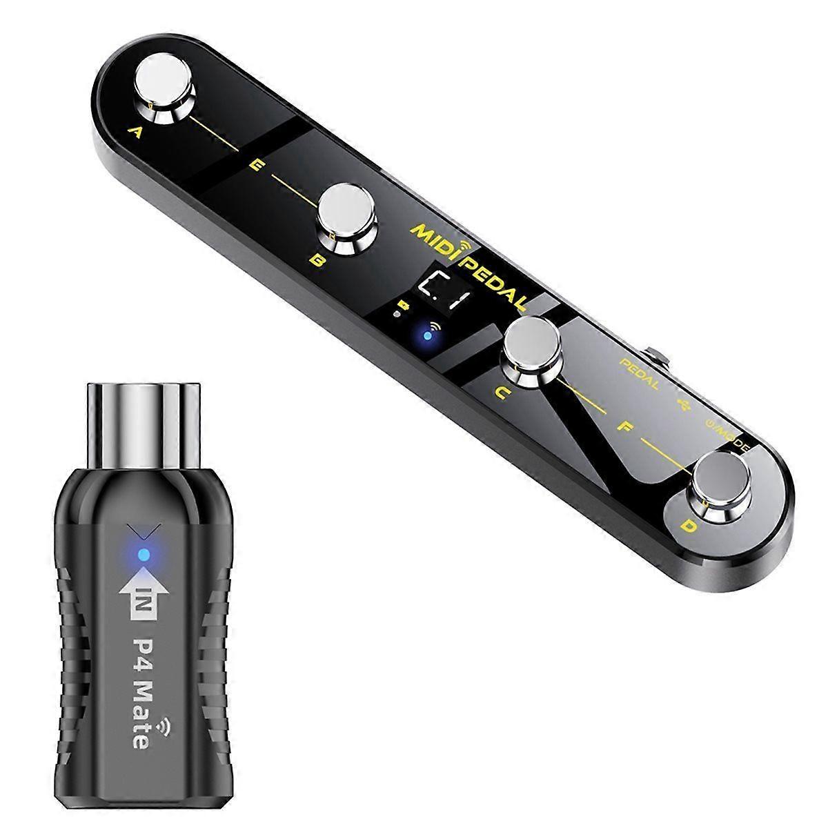 Wireless MIDI Controller Pedal Sound Mode Switching Pedal Smart Guitar Pedal for Mixer Electric Guit