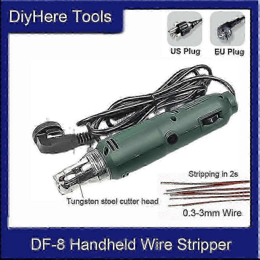 2025 New Upgrade DF-8 Enameled Wire Stripping Machine, Enameled Copper Wire Stripper, Paint Stripping Power Tool 220V/110V