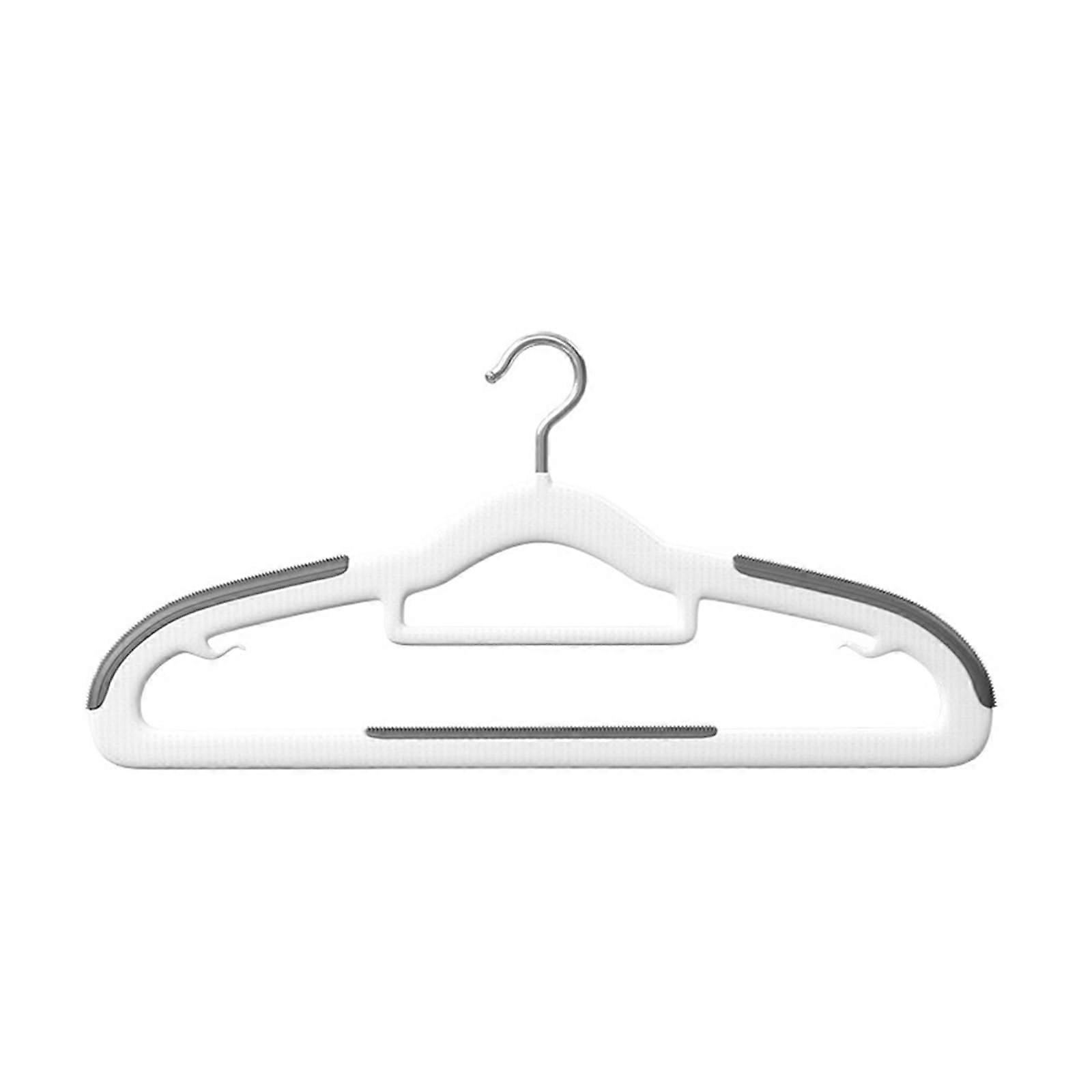 Velvet NonSlip Clothes Hangers 10 Pack with Grooves, SpaceSaving Slim Design for Closet Storage