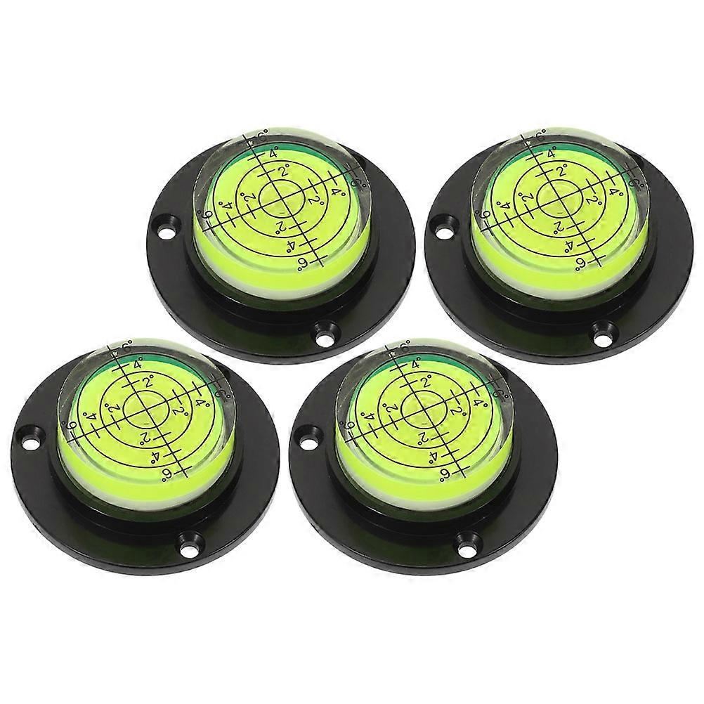 4pcs Acrylic Mini Bubble Level Tool for Precise Measuring in Construction and Interior Decoration Multi Color