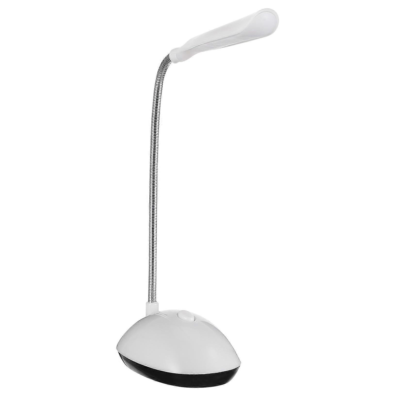 Battery Powered LED Desk Lamp Cordless Portable Light for Reading Study Office Bedroom White