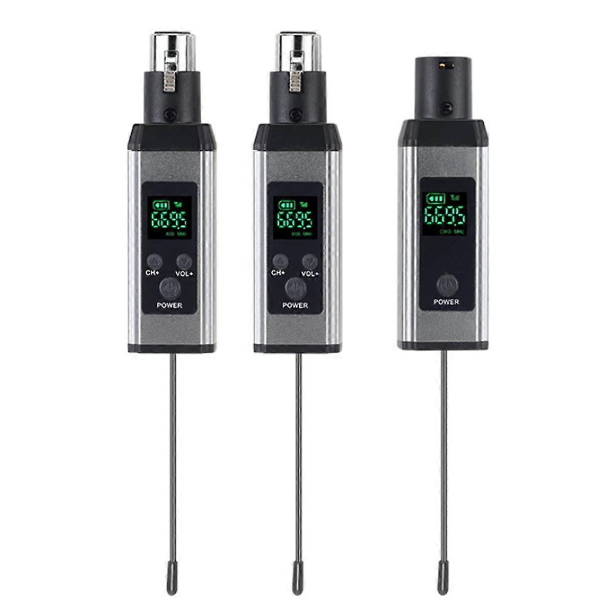 Wireless Microphone Converter Microphone  mitter Receiver XLR Microphone Wireless System for Dynamic Microphone B