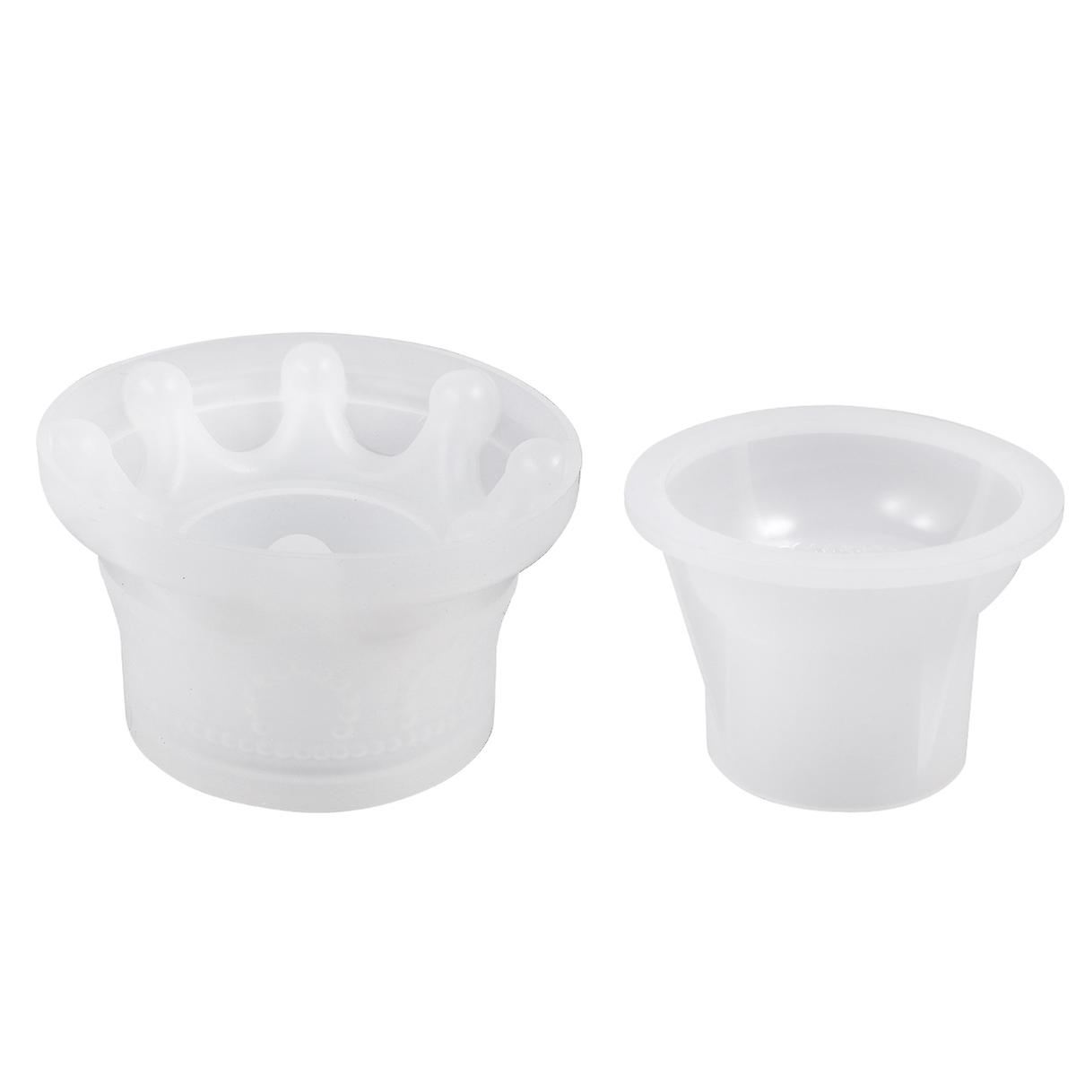 Storage Box Making Mold Crown DIY Silicone Mold for 2Pcs Use