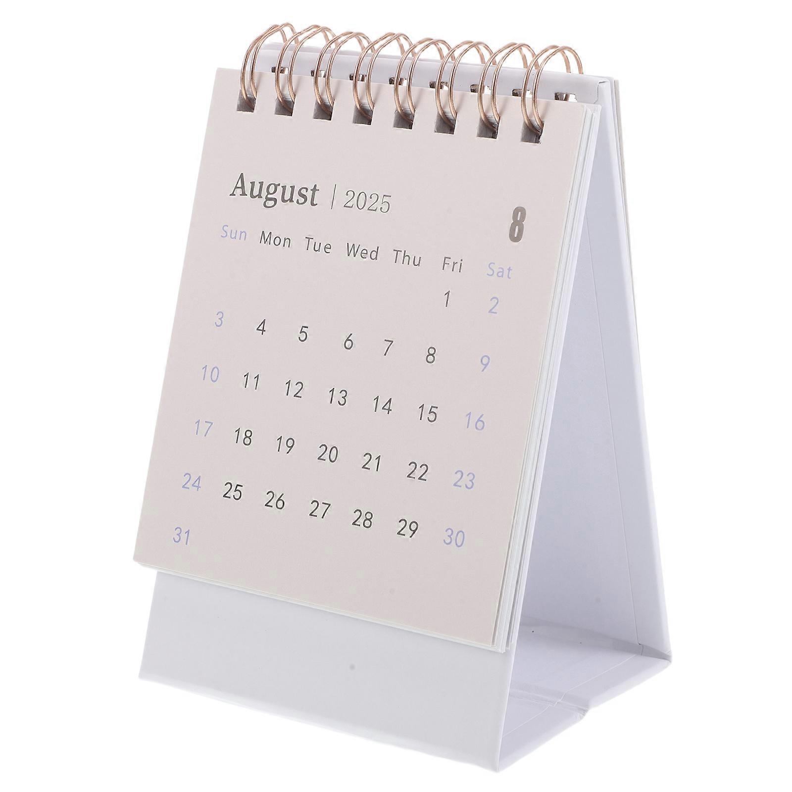 Small Calendar Minimalist Time Use White Paper 1Pack