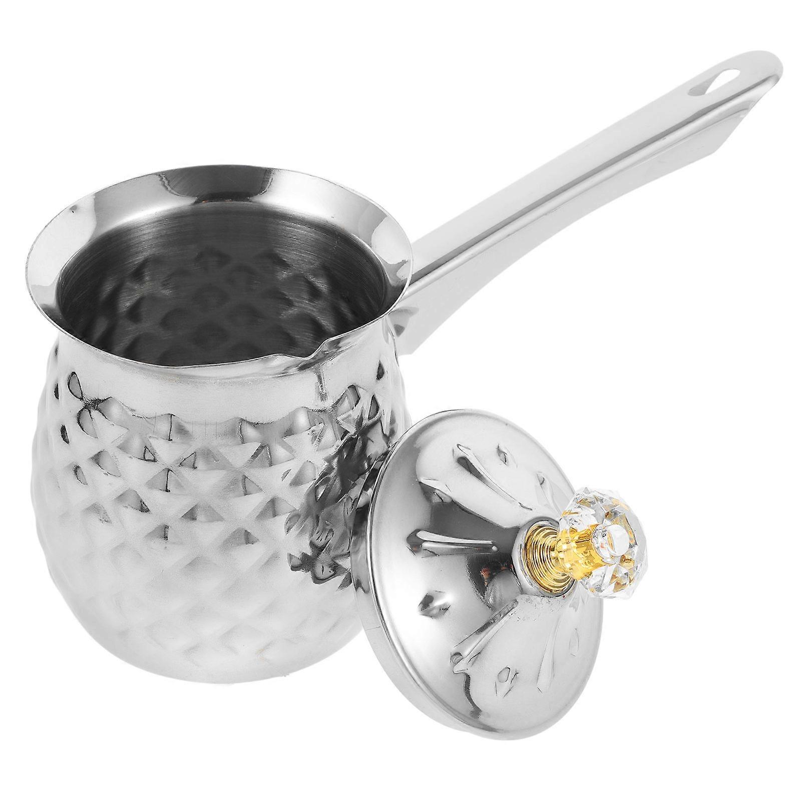 Household Coffee Pot for Milk Heating with Unique Spout