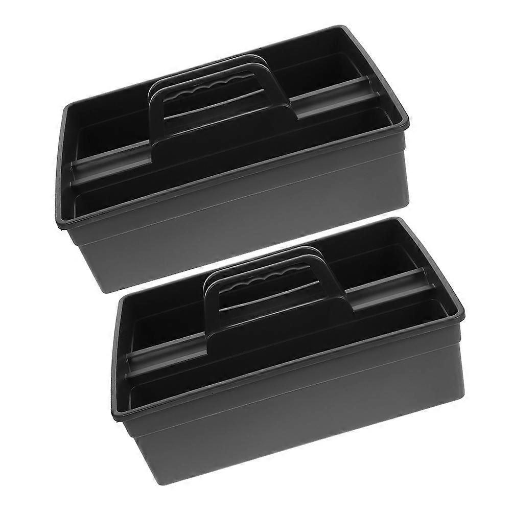Cleaning Supplies Basket Portable Tool Container for Storage Use 2Pcs