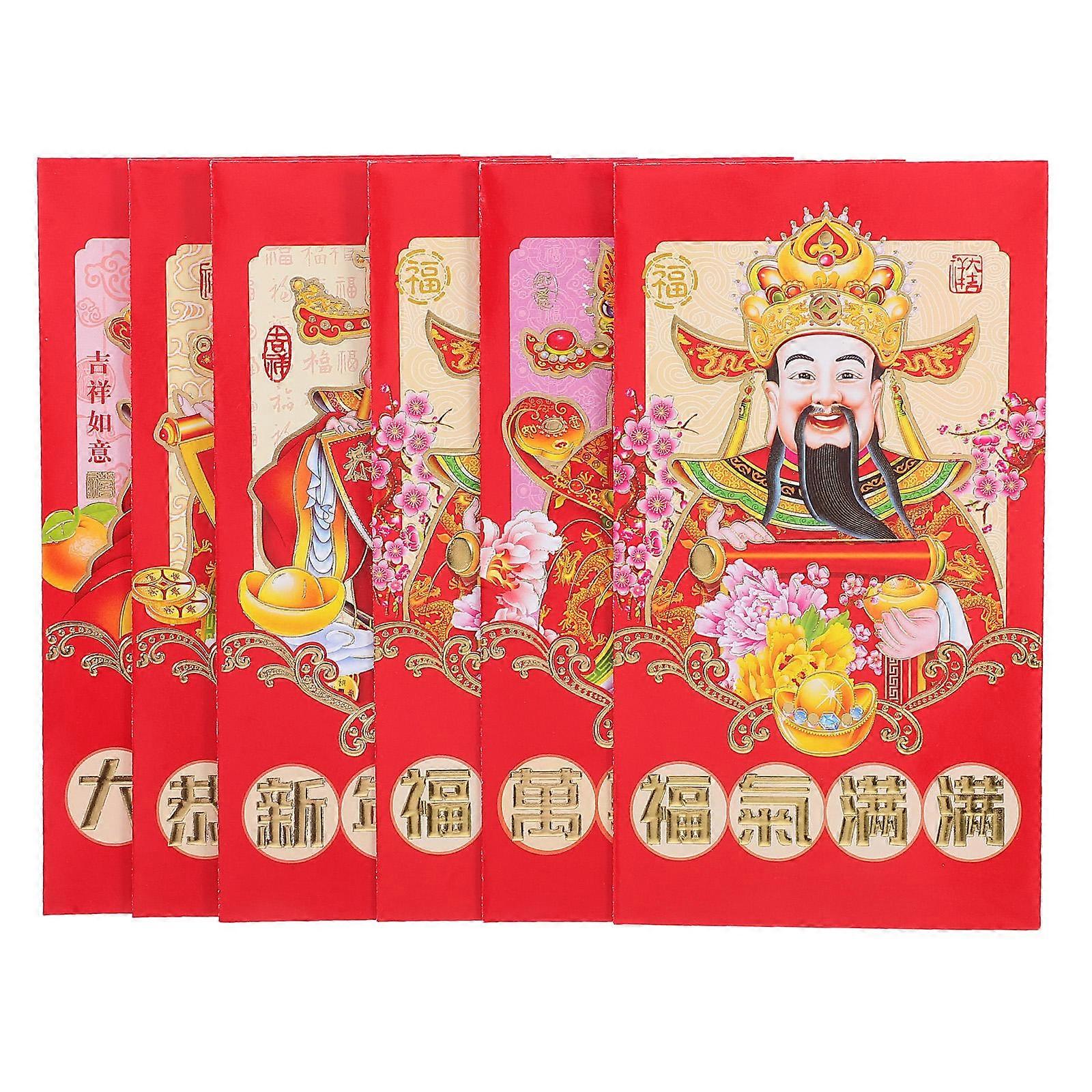 2025 Red Packet Cartoon Snake Design for New Year 30Pcs Red Envelopes