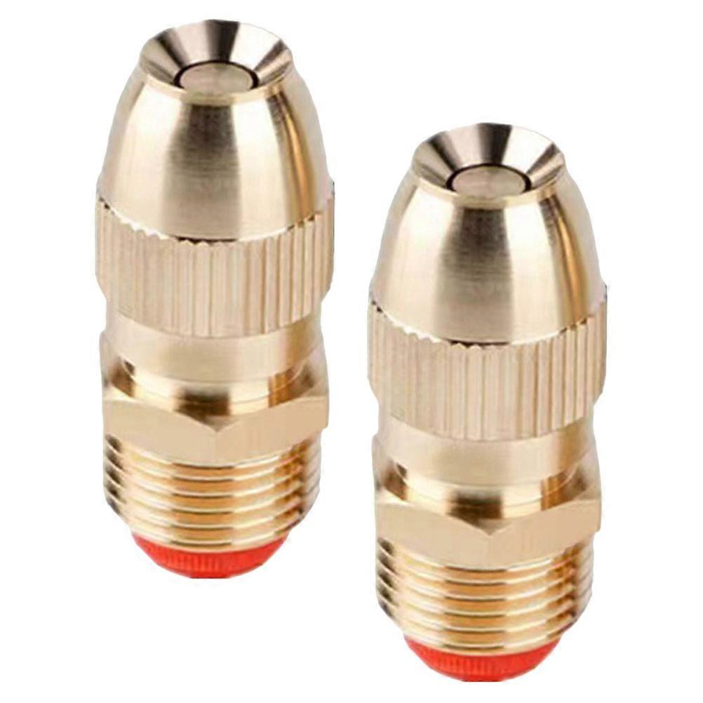 Irrigation Nozzle Copper Atomizing Sprayer Adjustable Spray Nozzle 2Pcs for Garden