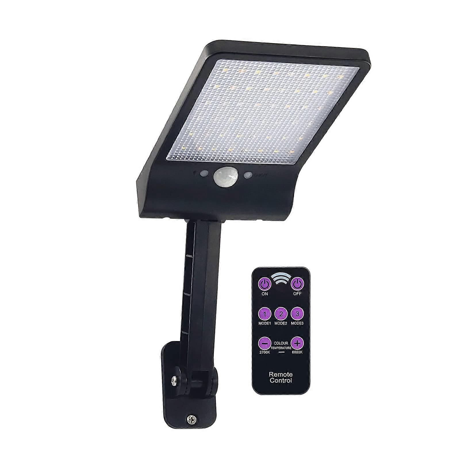 Solar Outdoor Lights with Motion Sensor, Waterproof LED Flood Lights with Remote, 3 Modes for Yard