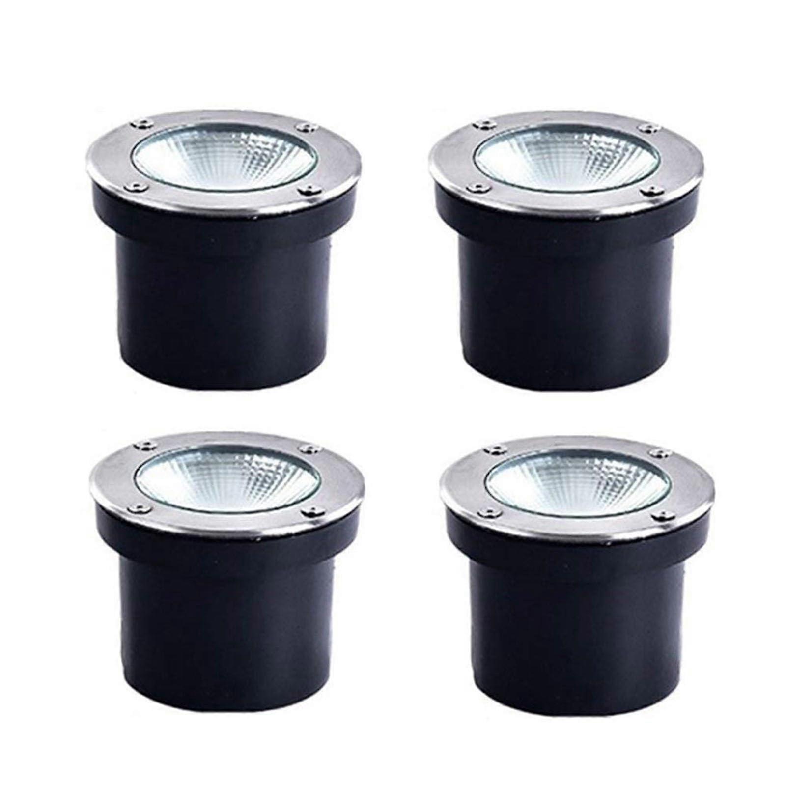 Underground Light LED 4Pack 7W COB Ground Landscape Path Lights IP67 Waterproof Recessed Floor Lamp White