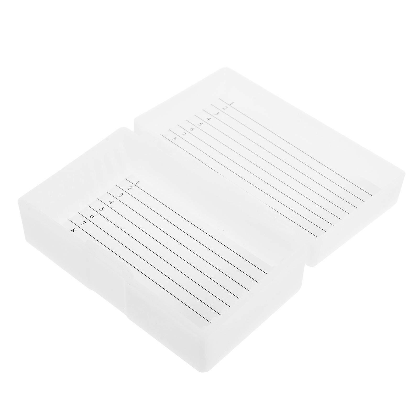 Pathology Slide Storage Box with Lid Plastic Slide Organizer for Laboratory