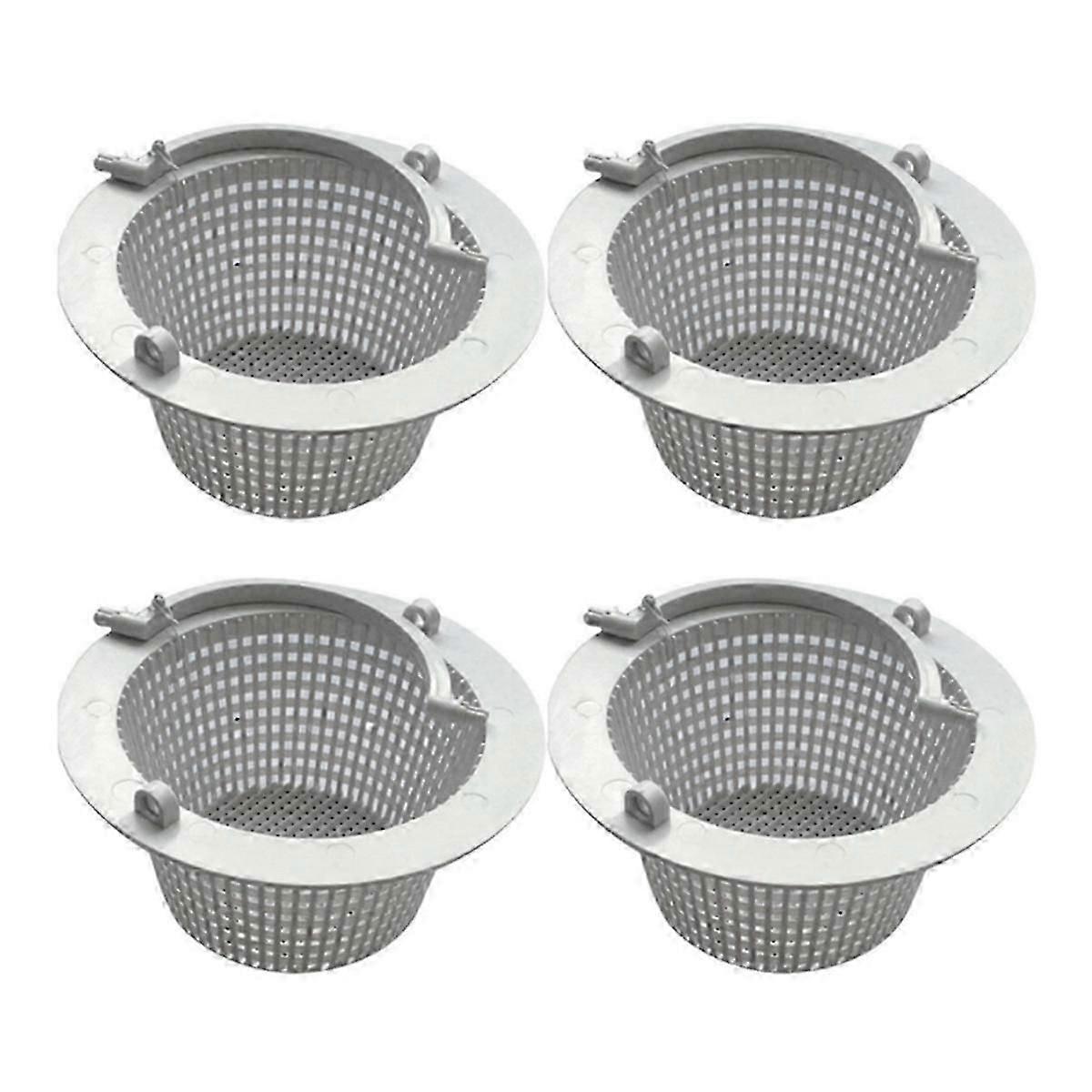 Universal Plastic Replacement Skimmer Basket 4 Pack for Aboveground Swimming Pool-JJ