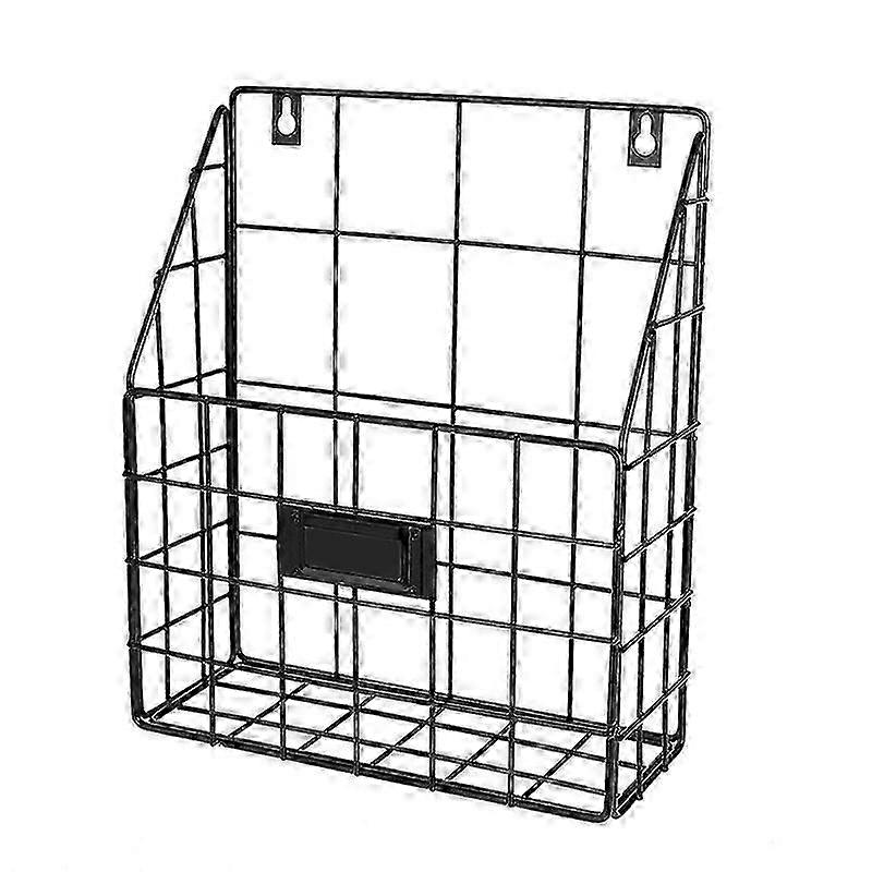 Wire Mail Basket - Wall Mounted Hanging Folder/Document Organizer - Economic & Easy to Install Tray