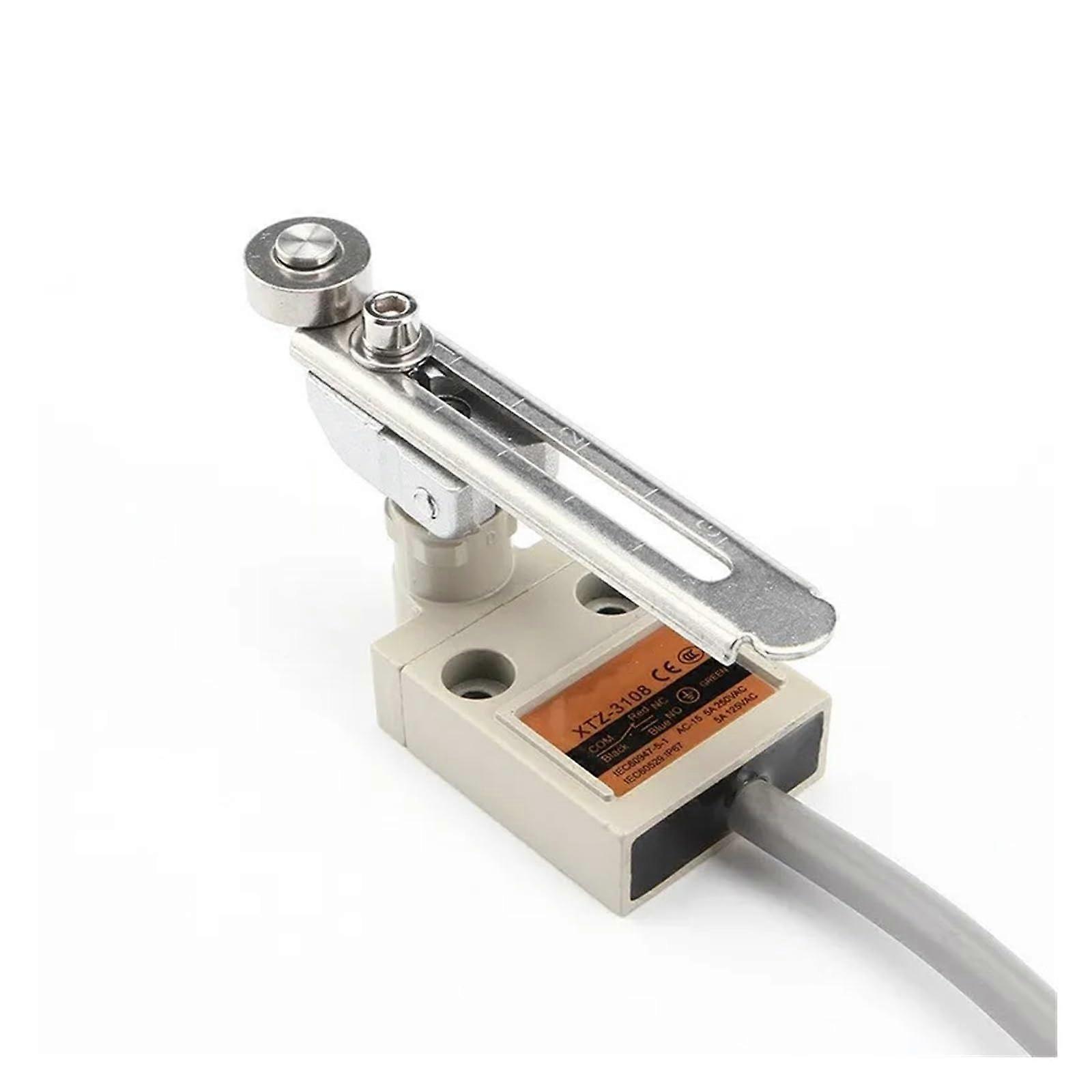 XTZ3108 IP67 4Wire Roller Lever Plunger Limit Switch SPDT NO+NC Copper Wire 3 Meter
