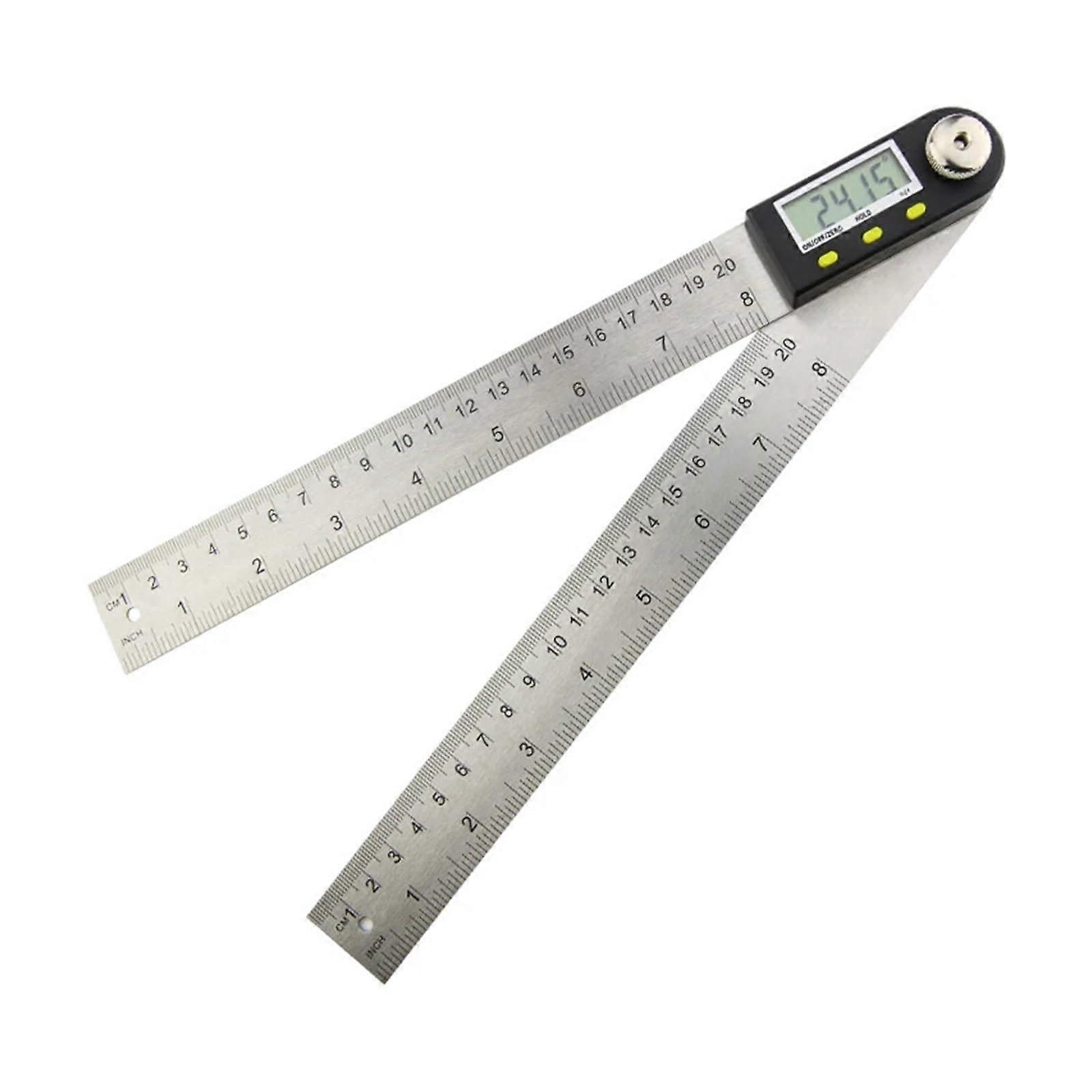 Digital Protractor Goniometer with LCD Display, MultiAngle Measuring Ruler, Precision Steel P2