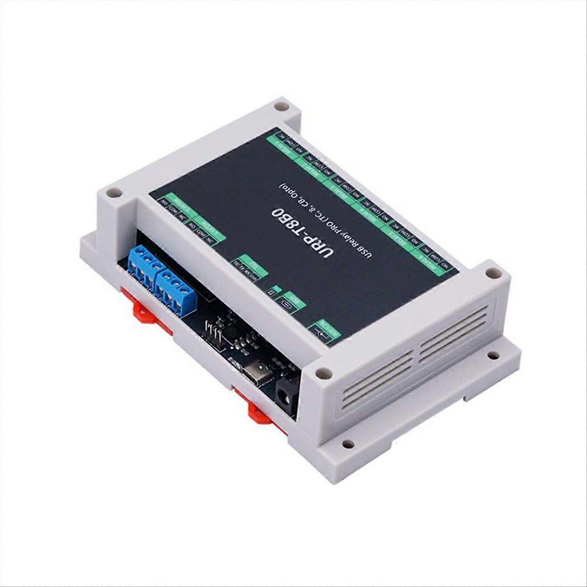 USB Relay Industrial Control Board PRO 8-Way Relay Isolation Rail USB/TTL Control Relay for Automat