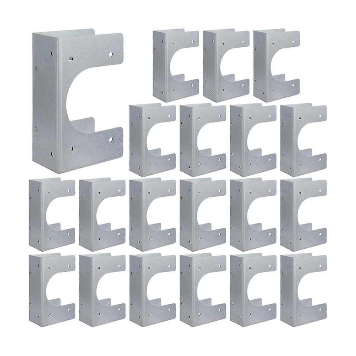 10pcs Stud Shoes for 2X Studs, 16-Gauge Galvanized Stud Shoes, 6.25" Height, 1.5" Width, Fits Up to