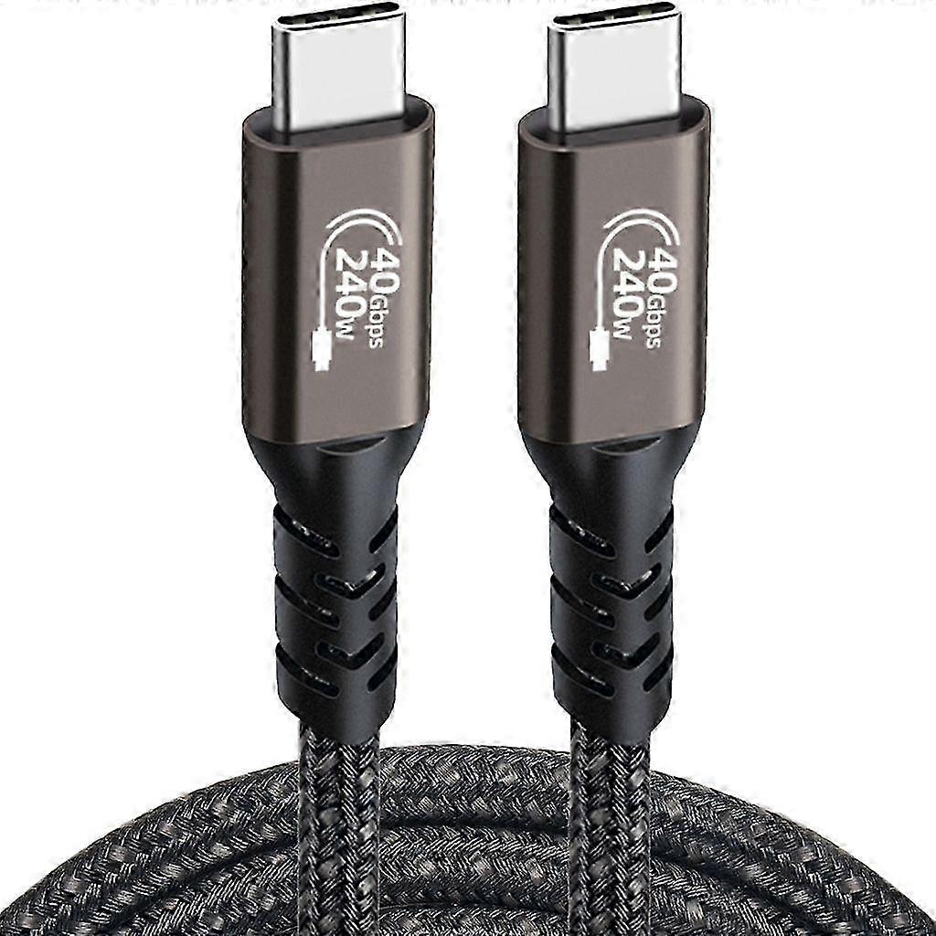 USB 4 Cable 40Gbps Transmission Speed Soft USB C to USB C Charging Cord Line 25-26
