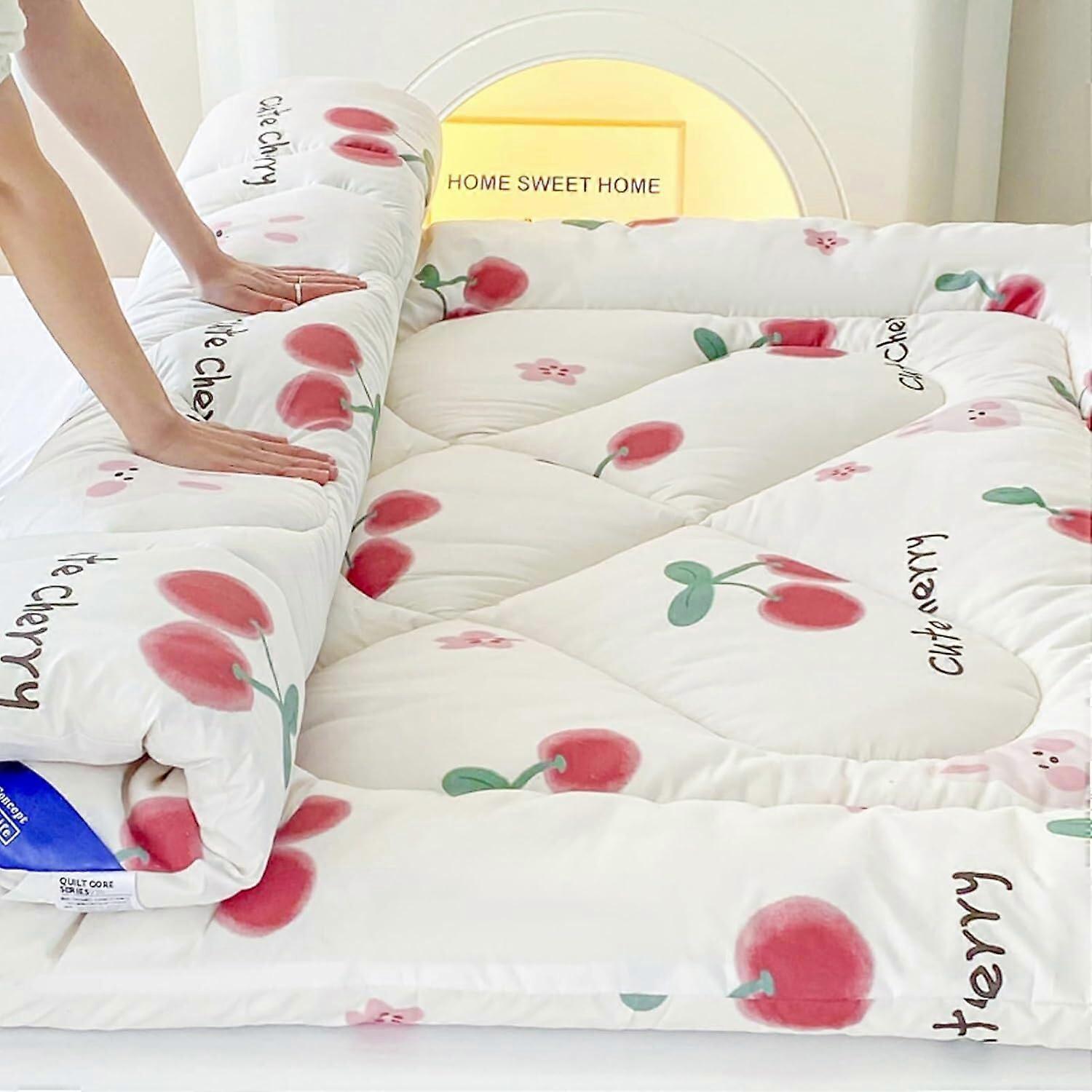 Japanese Futon Mattress Single 90x200cm, Breathable Foldable Floor Mattress for Compact Storage