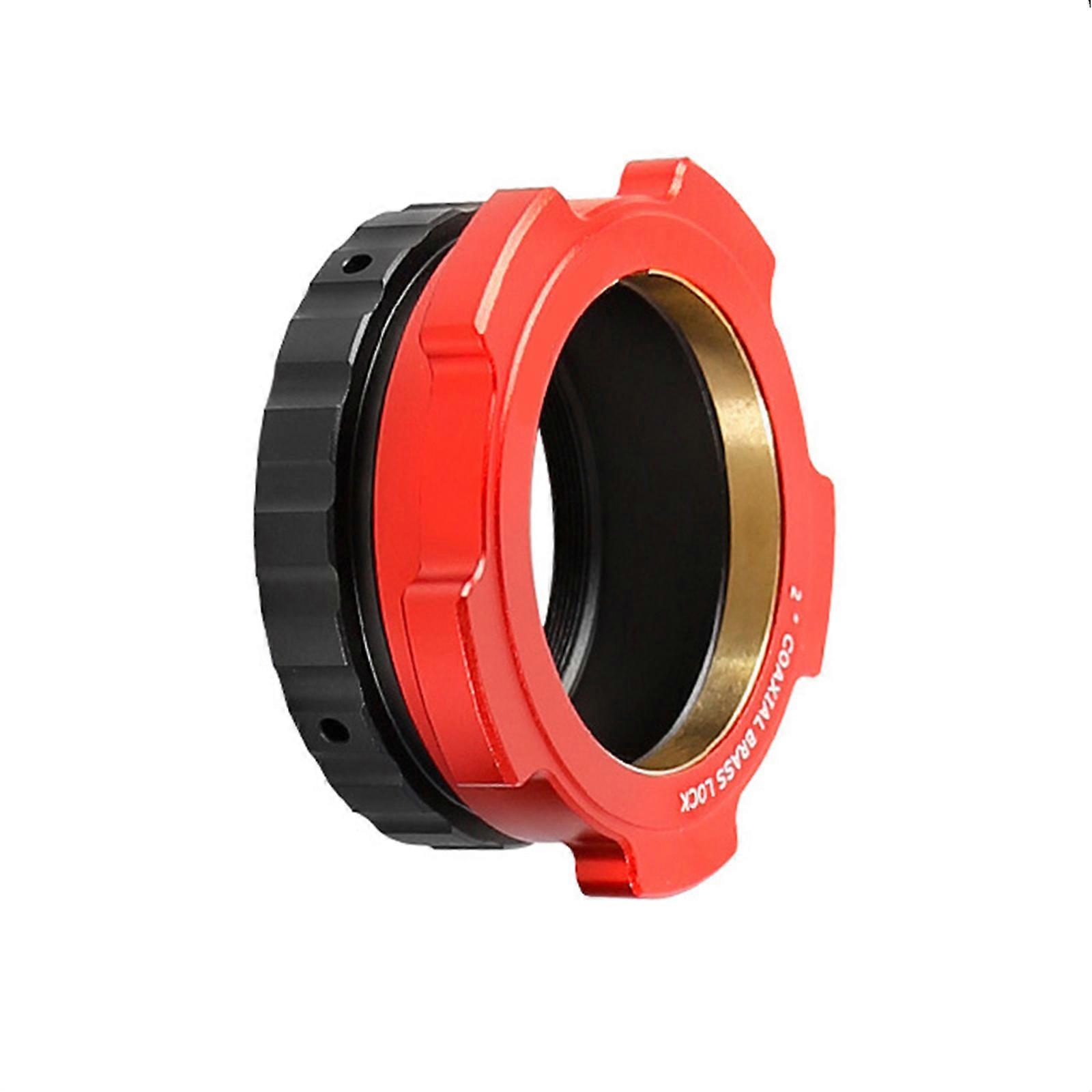 Durability Aluminum M48 to 2 In Coaxial Lock Mechanism for Seamlessly Connection in Astronomy Devices and Gear  Red
