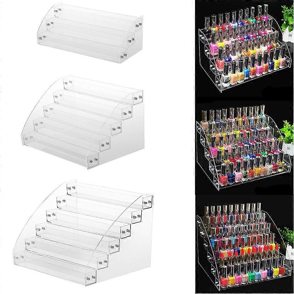 Multi-layer Transparent Acrylic Nail Polish Rack Varnish Display Stand Holder