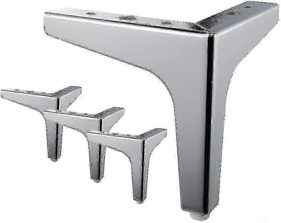 7" / 17.5cm Möbelbeine, 4 Metall Tri Möbel