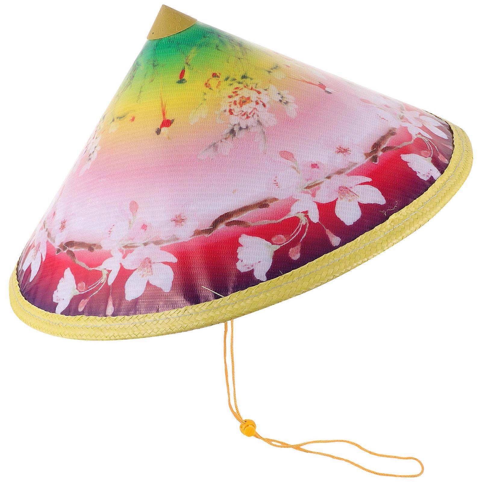 Bamboo Cone Hat Oriental Hat for Stage Performance Use