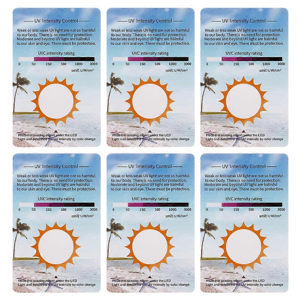 Uv Testing Cards PVC for Accurate Uv Reading 24Pcs Identifying Cards