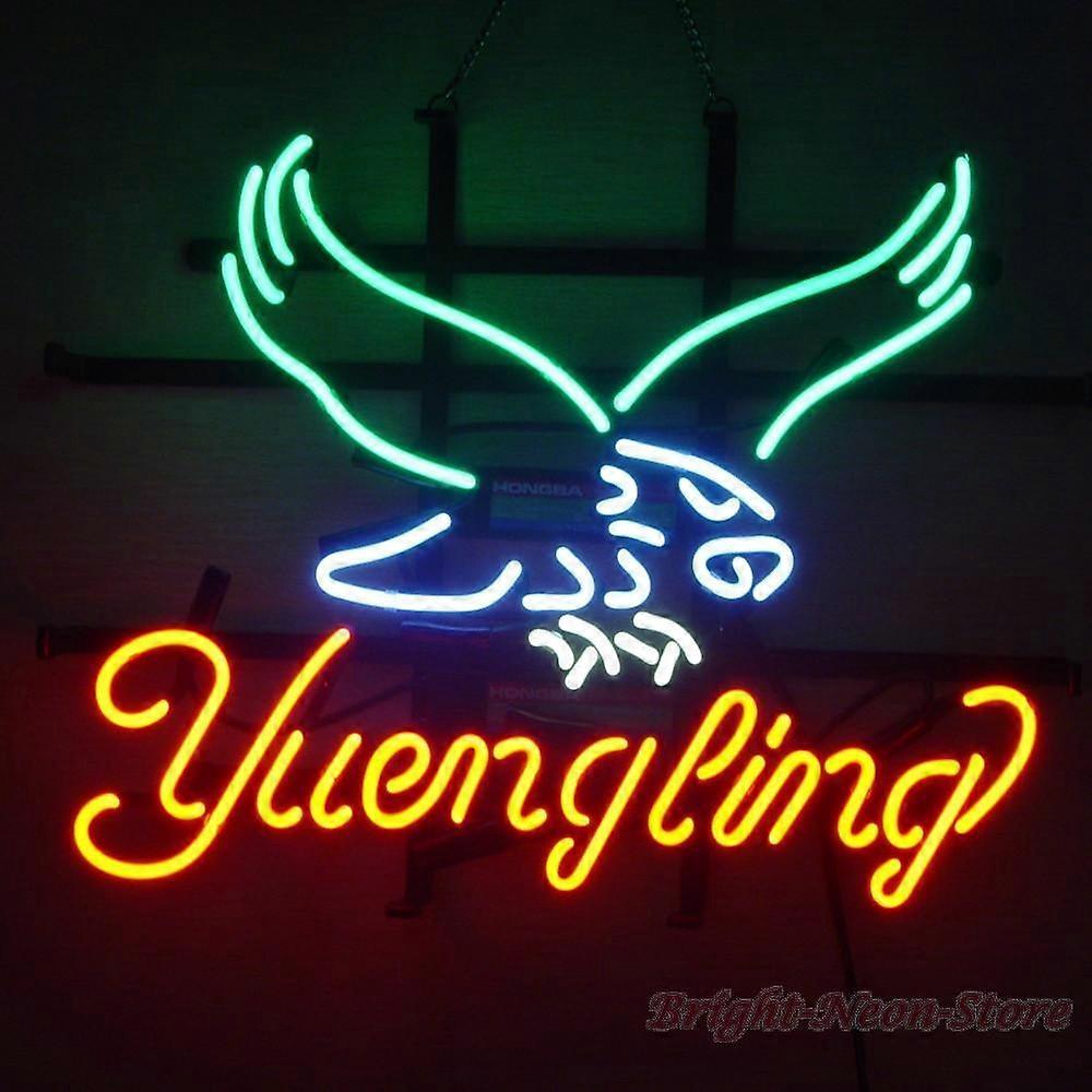 Historic Eagle Brewery Handmade Neon Sign - 19"x15" Real Glass American Tradition Wall Art Light for Bar & Den