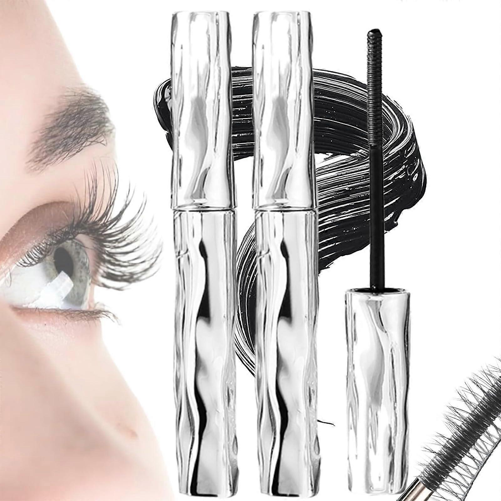 Waterproof Lengthening Mascara Set with Primer, Smudge Proof QuickDry Curling Duo (2 Pcs)