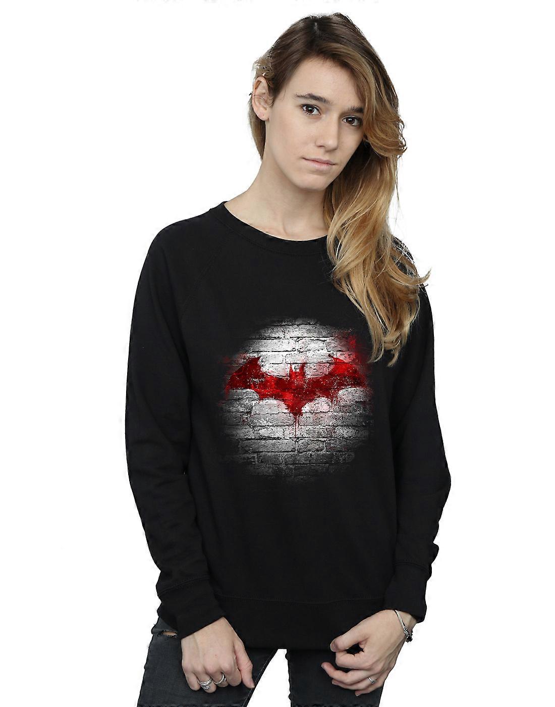 DC Comics Women's Batman Logo Wall Sweatshirt