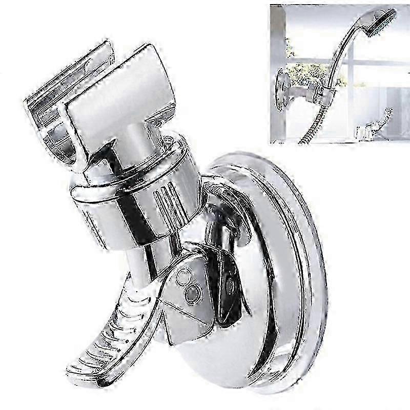 Universal Adjustable Handheld Shower Head Holder Suction Cup Holder Full Plating Shower Head Bathroo