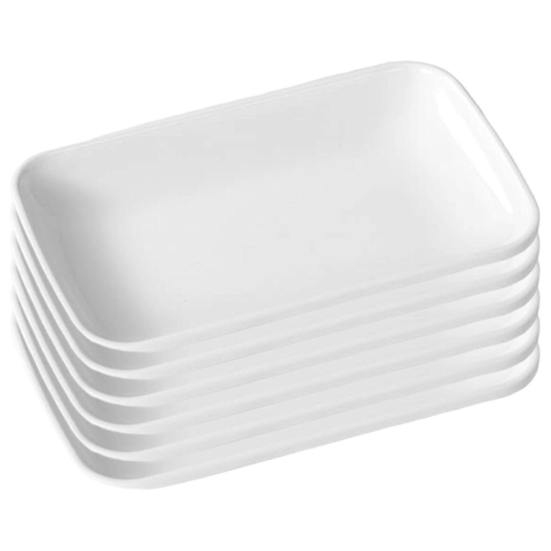 6 PCS Rectangular Baking Dishes Oven Microwave Safe Small Lasagna Pan Set Dishwasher Friendly