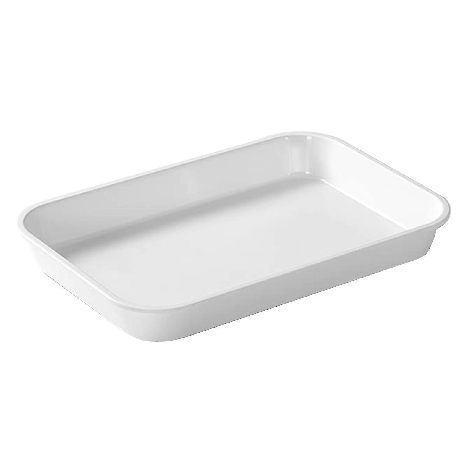 Plastic Serving Tray Large Capacity Easy Clean for Kitchen Vegetables Snacks Air Conditioner Drip 31x45cm