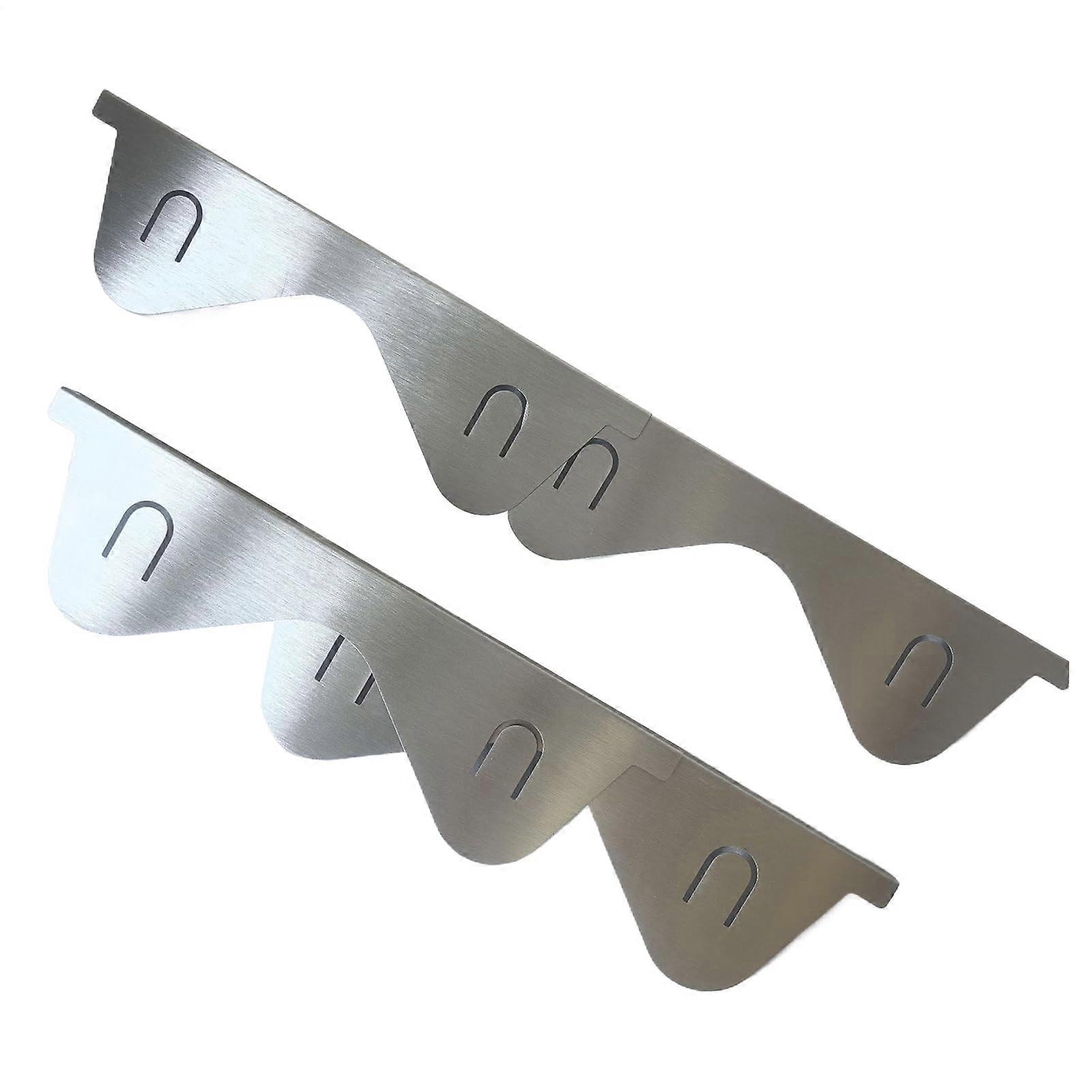 Adjustable Stainless Steel Stove Gap Cover Set, Debris Blocking Protector for Kitchen Counter