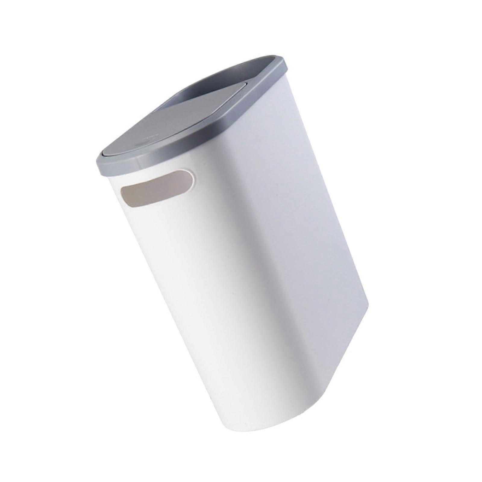 Press  Trash Can with Space Saving Design for Kitchen and Bathroom