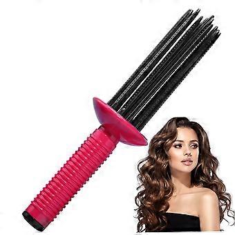 Heat Resistant Curling Brush with 17 Teeth Comb, NonSlip Grip, Travel Friendly Hair Styling Tool