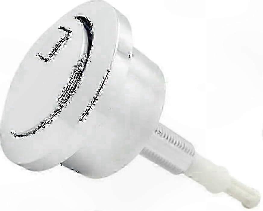 Dual Actuation Push Button with Chrome Plating for Bathroom Fixtures