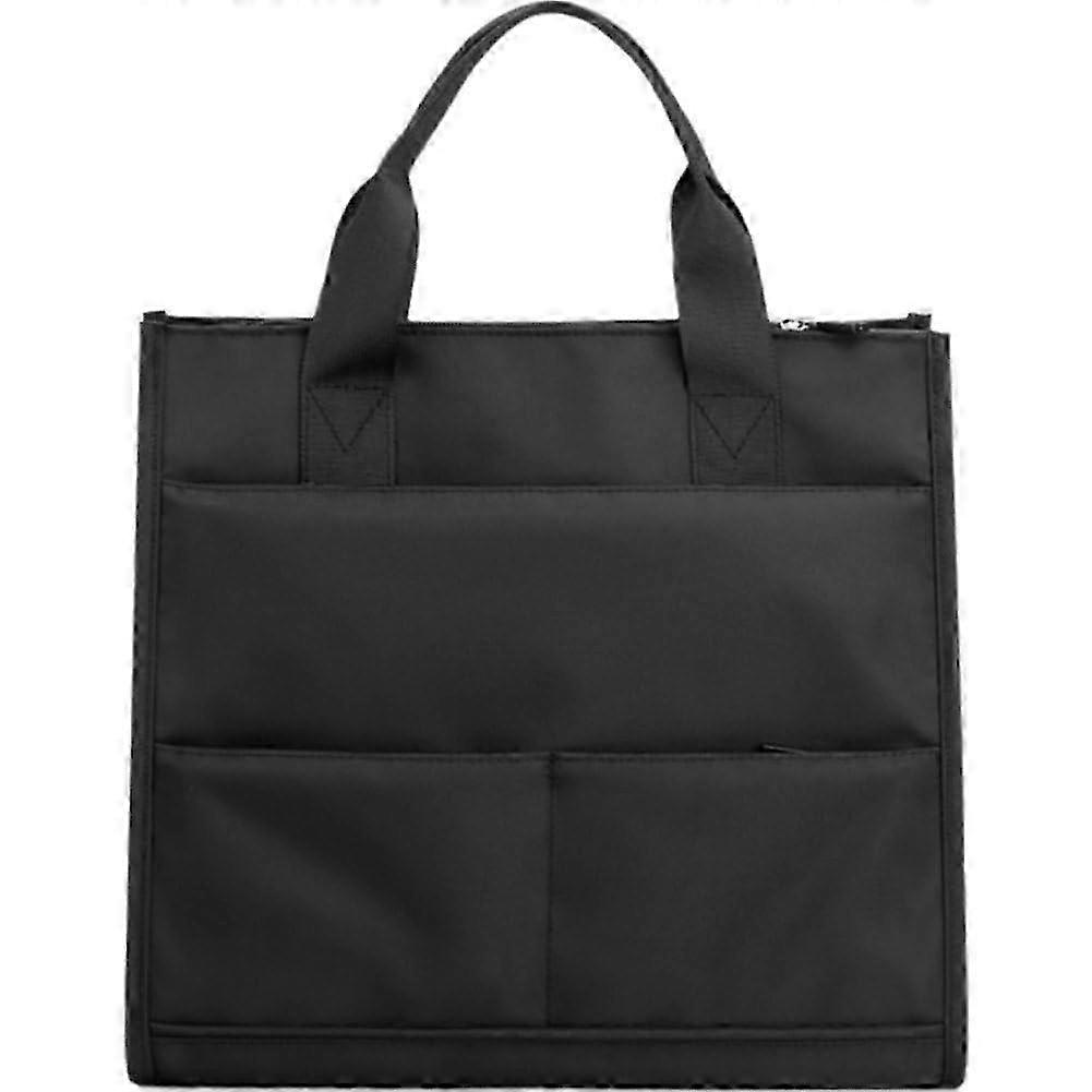 Waterproof Nylon Laptop Tote Bag Large Capacity MultiPocket Work Shoulder Handbag for Men and Women