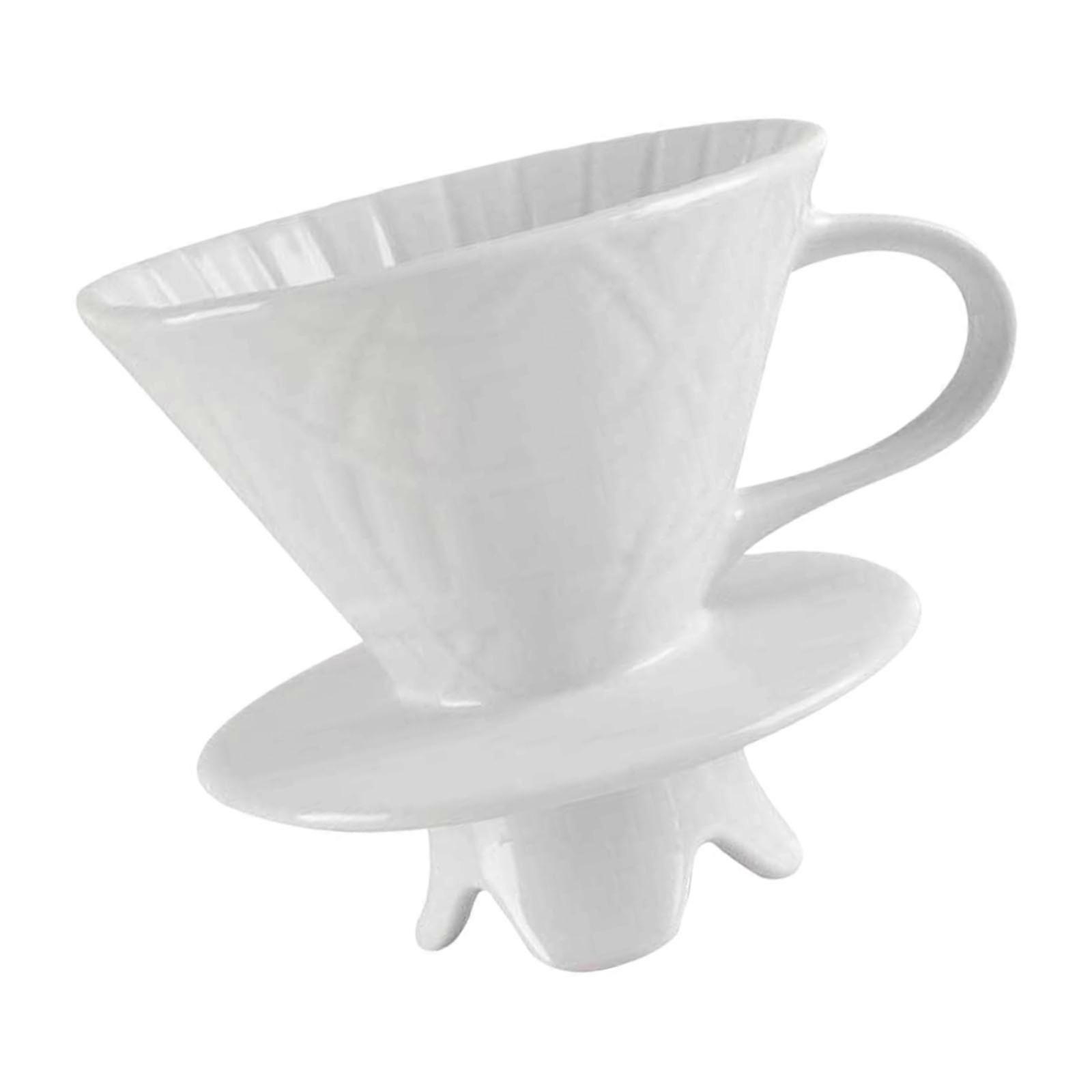 Professional Grades Ceramic Coffee Filter Funnel Cup Easy Cleaning Coffee Brewing Tool Kitchen Essential Multicolor