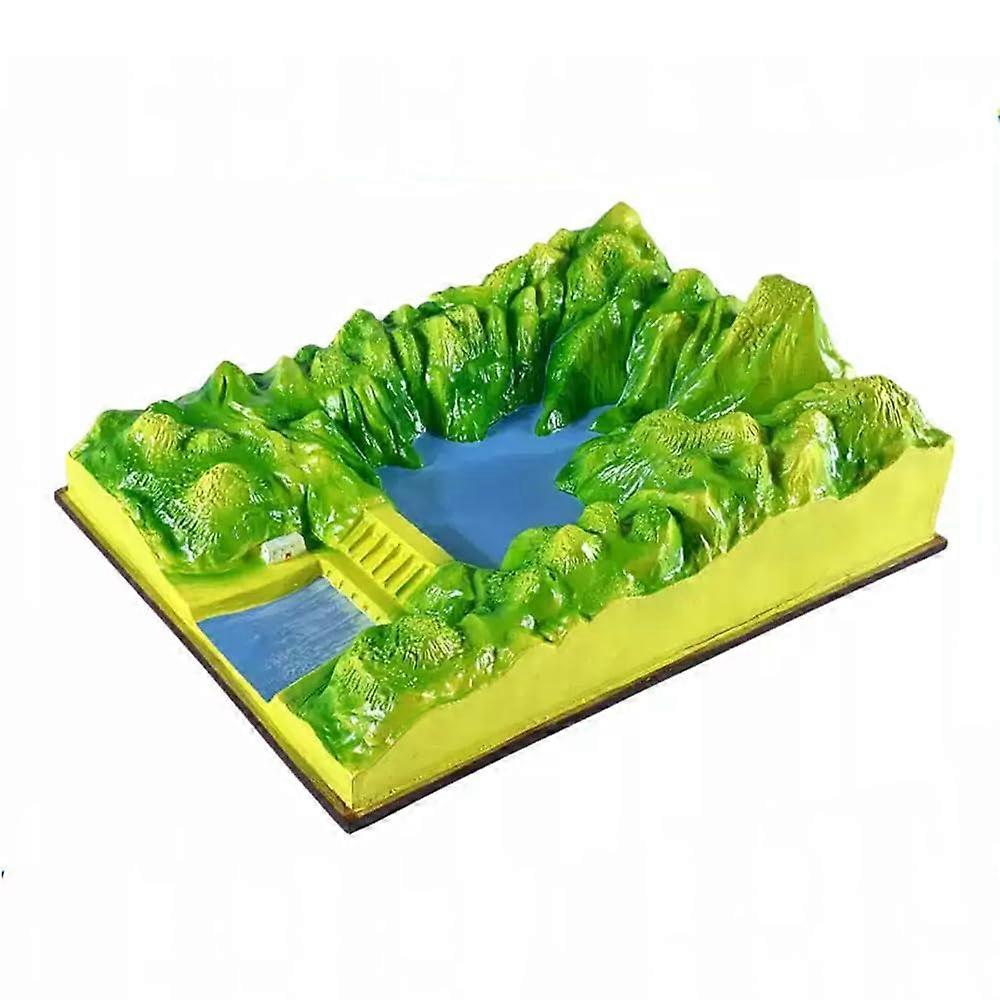 Mountain Hydropower Station Geography Teaching Model with Realistic Surface Detail for Classroom Learning