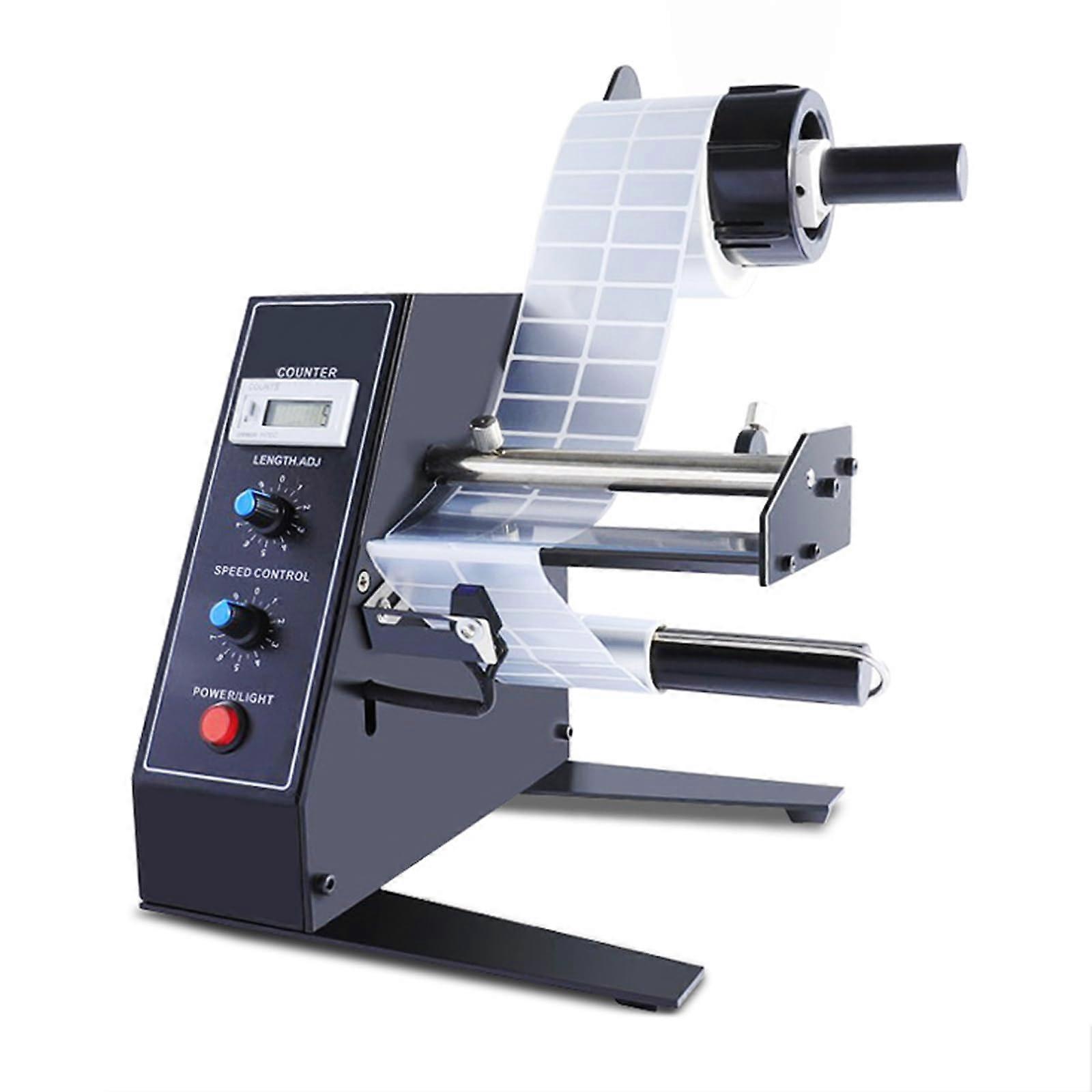 Automatic Label Dispenser with Smart Sensor and Adjustable Speed, Auto Counting for Bottle Labels