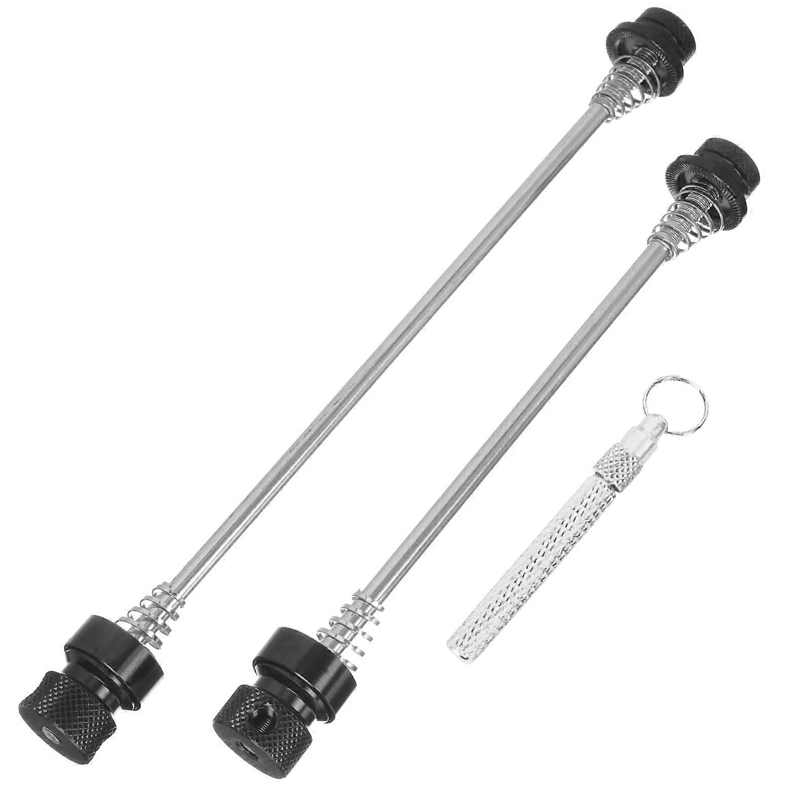 Universal Black Bike Skewer Quick Release Locking Mechanism For Cyclists 1 Set